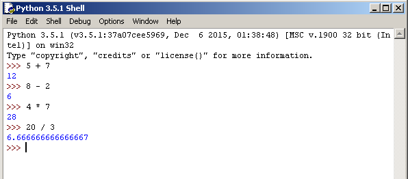 python programming tutorial math interactive shell