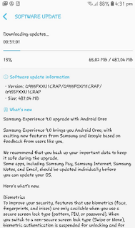 Samsung Galaxy s8 and Galaxy s8+ android 8.0 Oreo update