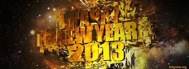 Ảnh bìa facebook happy new year 2013