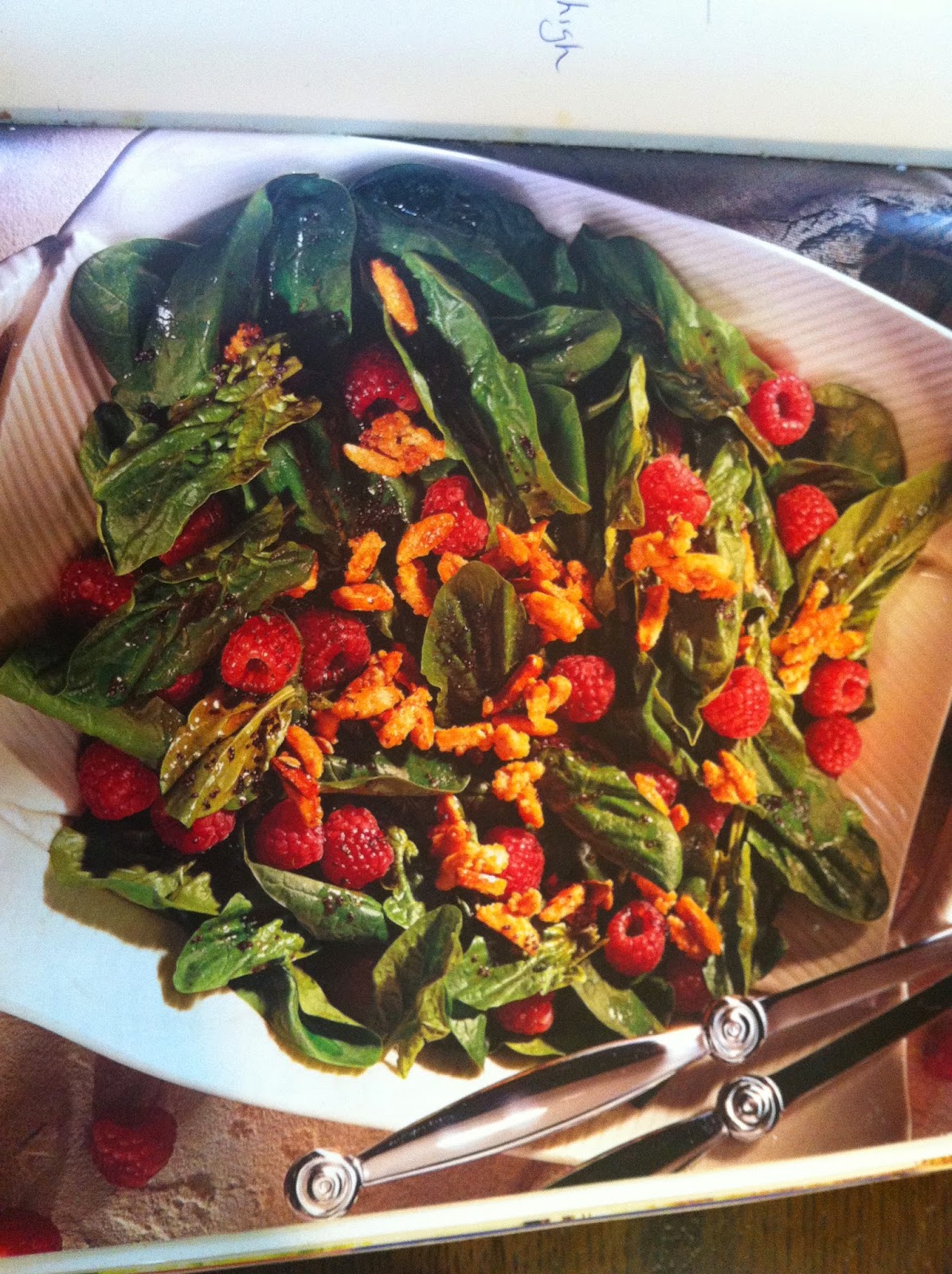  Raspberry-Spinach Salad