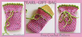 how to crochet, gift bags, free crochet patterns, photo tutural, drawstring bags, birthdays, christmas,