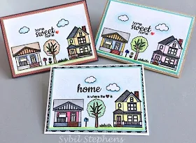 Sunny Studio Stamps: Happy Home Sweet Home Neighborhood Cards by Sybil Stephens