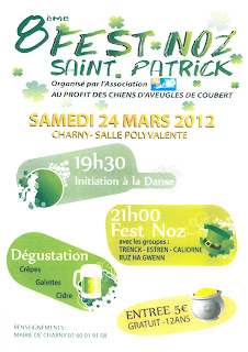 Affiche Fest Noz Charny 2012 avec Caliorne
