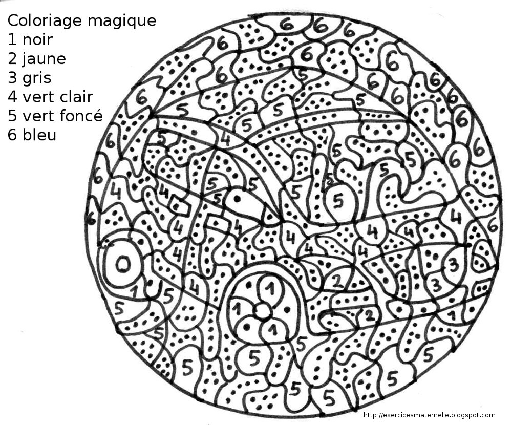 Coloriage magique maternelle une voiture