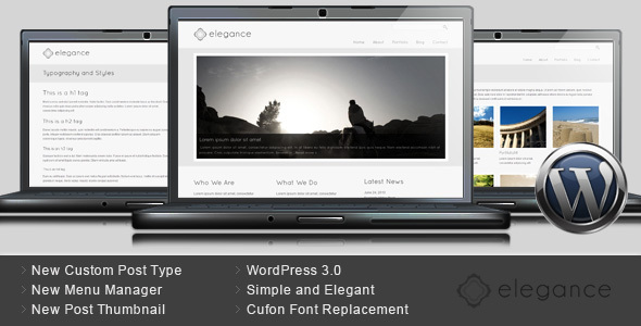 Elegance - Simple and Elegant WordPress Theme - Business Corporate