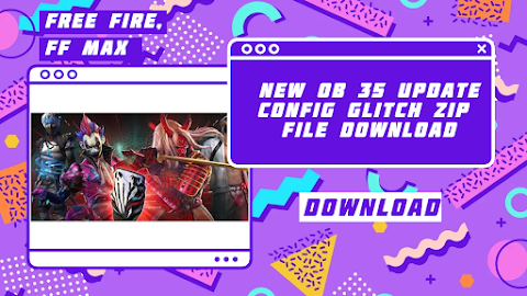 Free Fire Ob 35 (Dress,Headshot,Lag Fix,Emotes,Guns Skin) Config Glitch Zip File FF Max