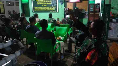 Memperingati Hari Dharma Samudera TNI-AL, Anggota Korami 0621-22/ Parung giat Nobar Paggelaran Seni Wayang Orang.