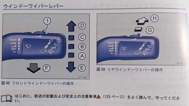 パサートのワイパー操作とウォッシャー連動 Wipers Headlight Washer 滝とグルメとスロードライブ