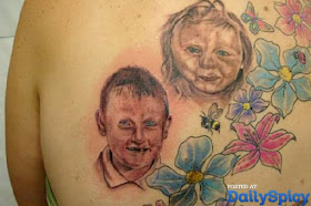 failed tattoo: two ugly children