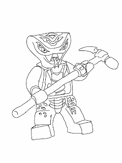 Lego Ninjago Rise of the Snakes Coloring Page