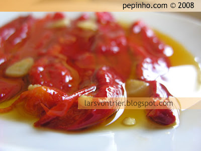 Pimientos del piquillo asados al ajo