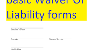 Camp Waiver Form Template