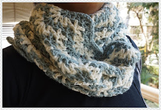 free crochet infinity chevron cowl pattern