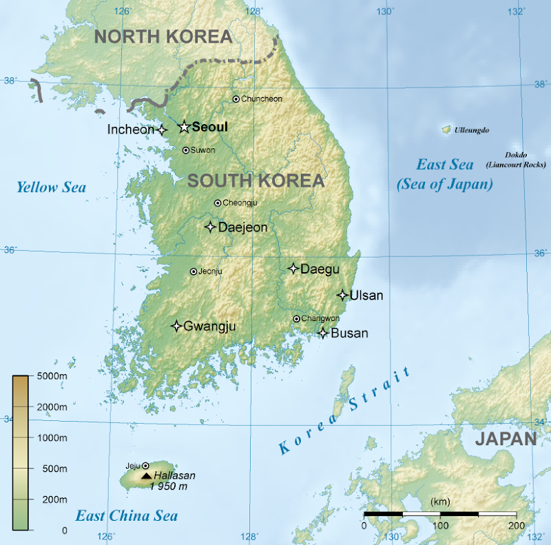 Ide Terpopuler Peta Pulau Korea Selatan