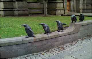 Esculturas de Pinguins em Écosse