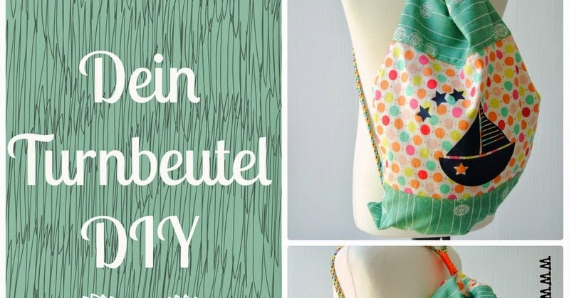 DIY Turnbeutel RUCKSACK nähen für Anfänger stylischer  - turnbeutel selber nähen