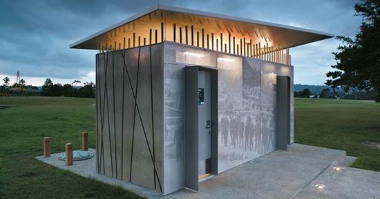 9 Desain toilet  minimalis  di ruang publik 1000 Inspirasi Desain Arsitektur Teknologi 