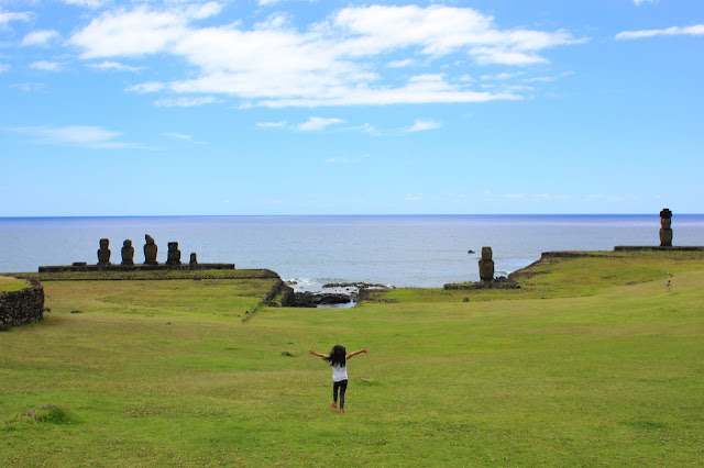 Ilha de Páscoa com crianças