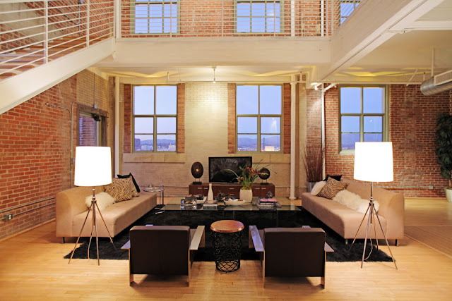 Photo of living area in the penthouse interiors