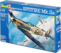 Revell 1/32 Supermarine SPITFIRE Mk.IIa (03986) Color Guide & Paint Conversion Chart