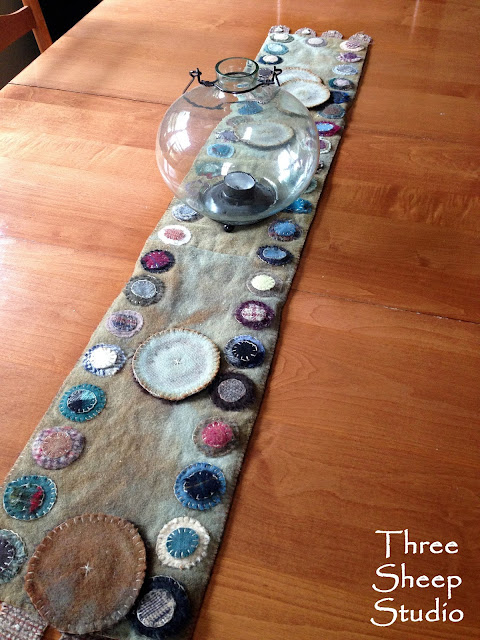 Wool Table Runner - ThreeSheepStudio.com