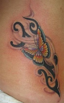 Tribal Butterfly Tattoos