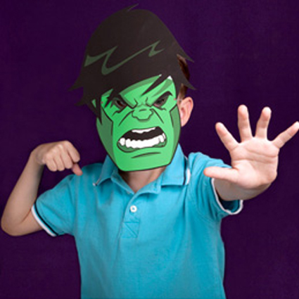 Hulk Mask Template - Masks for Children