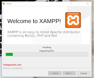 laoding xampp install