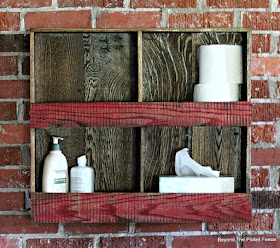 Barnwood Cubby Wall Shelf