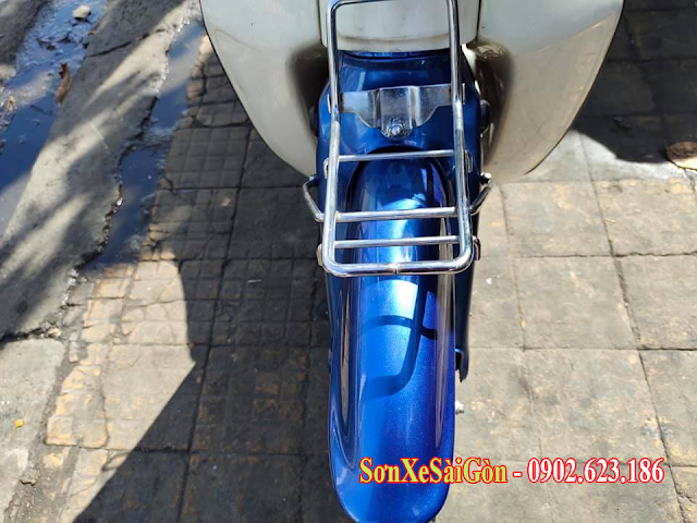 Sơn, dọn mới Honda Cub màu xanh bóng cực đẹp