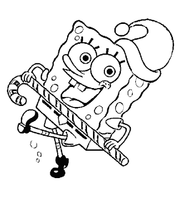 Spongebob Christmas Coloring Pages