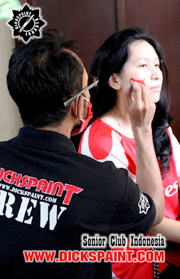 face painting football jakarta