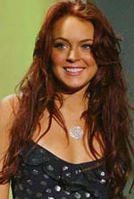 lindsay lohan dark hair