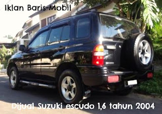 dijual, suzuki, escudo 1.6, tahun 2004, warna, hitam