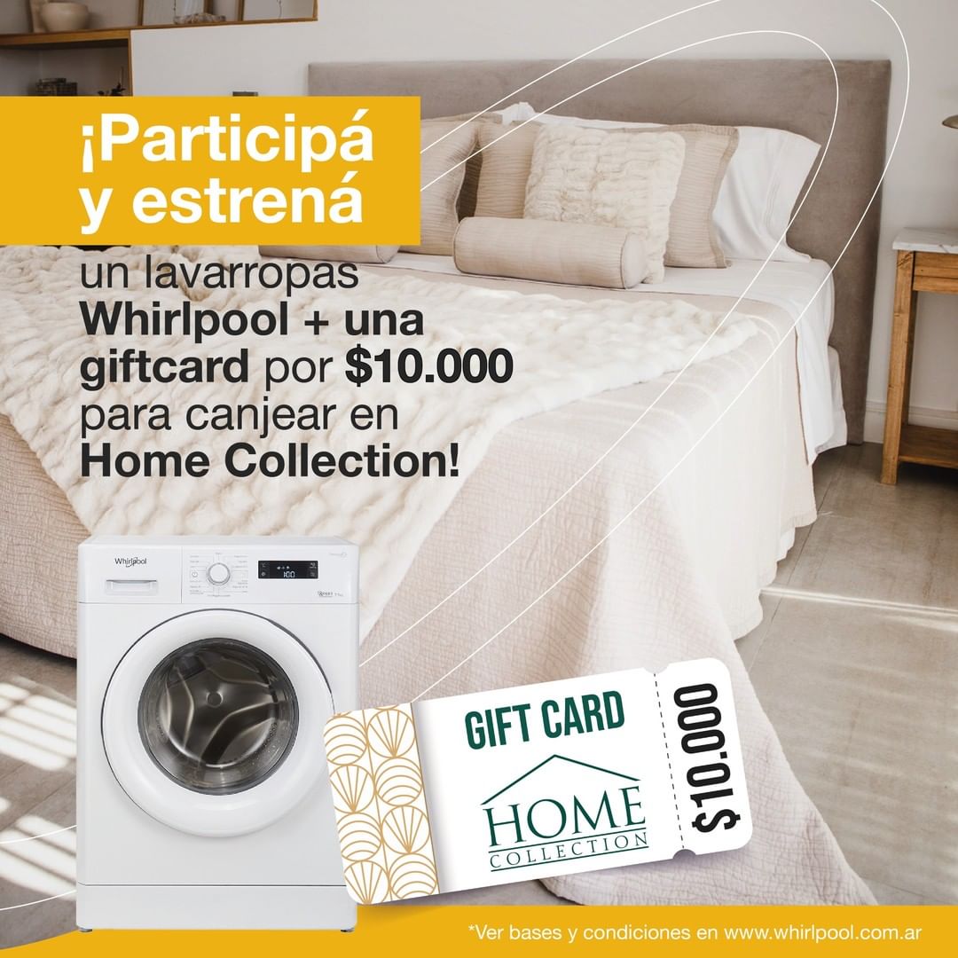 Sorteo Whirlpool Argentina: Gana un lavarropas y una giftcard de $10.000