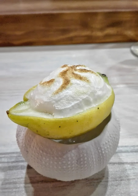 Sorbete de gin y espuma de Kas Limón