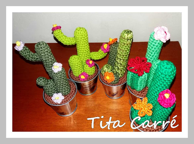 Meus Cactus em crochet