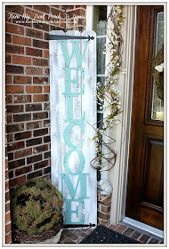 Welcome Sign-How I Found My Style Sundays- From My Front Porch To Yours