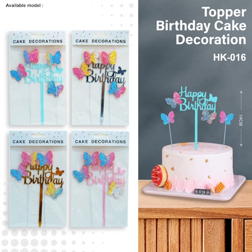 Topper Birthday Cake Decoration (HK-016)