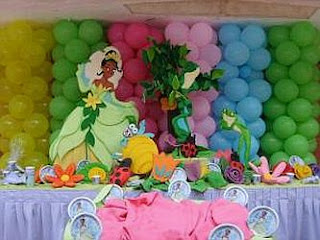 Fiestas Infantiles, Decoracion La Princesa y el Sapo, Salones