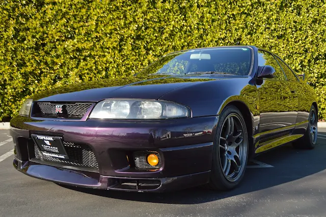 LP2 Midnight Purple R33 GT-R for sale at Toprank Importers