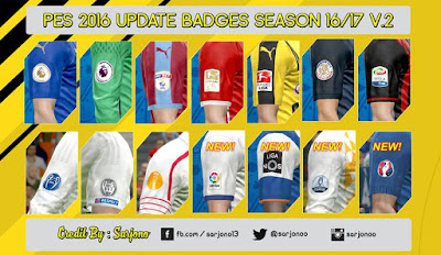 UPDATE BADGES SEASON 16/17 V.2 