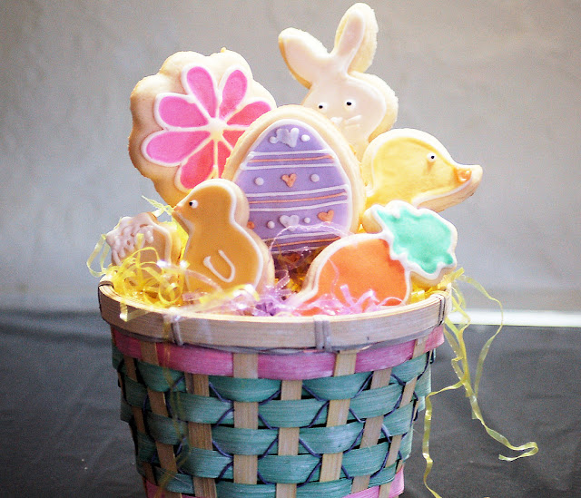 basket of easter eggs clipart. decorated easter eggs clipart.