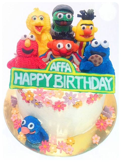 Cherie Kelly's Sesame Street Rainbow Cake 