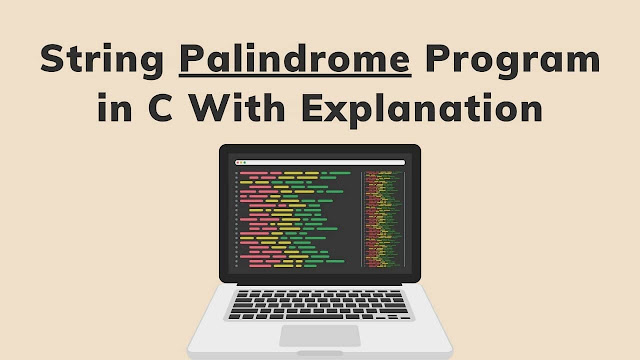 String Palindrome Program in C