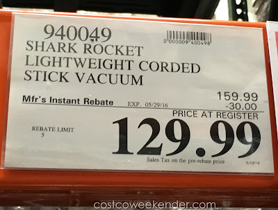 Deal for the Shark Rocket Ultra-Light Upright Vacuum at Costco