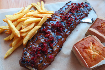 Morganfield's, cranberry baby back ribs