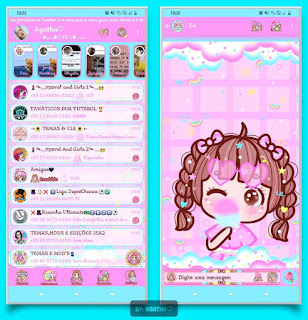 Baby Girl Theme For YOWhatsApp & KM WhatsApp By Agatha