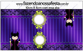 Maleficent Baby Party: Free Printable Candy Bar Labels.