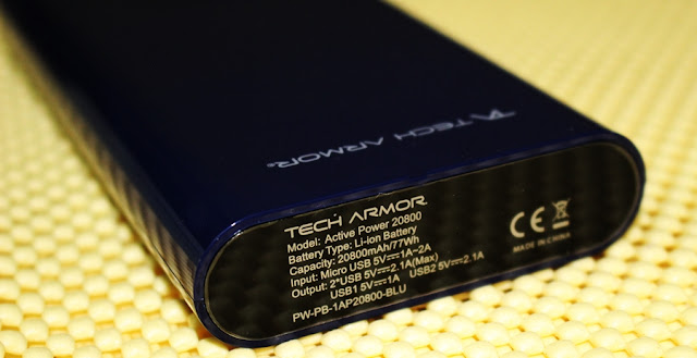 tech armor power bank 20800 mah